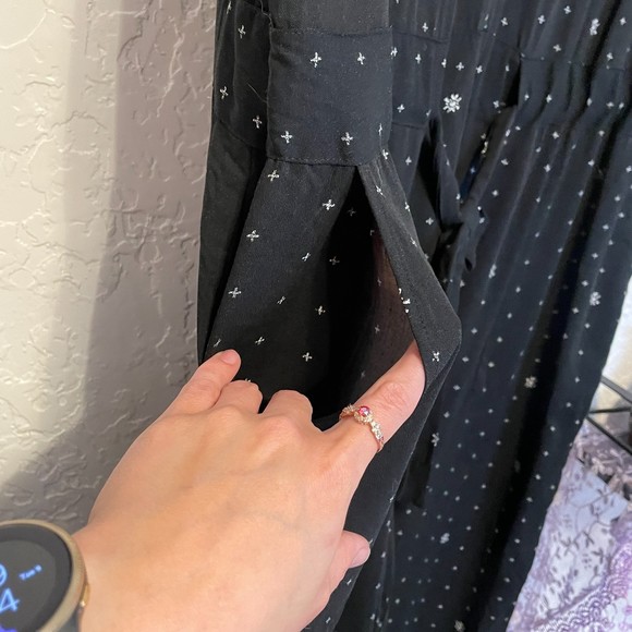 🌻Ava & Viv {1X} Black/White Sleeveless Pantsuit/Jumpsuit Wide Leg - Picture 6 of 9